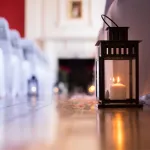 red dinning room 4 candle